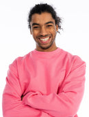 Le Sweatshirt Crewneck Marty® Molleton Bio-Recyclé Rose Intense