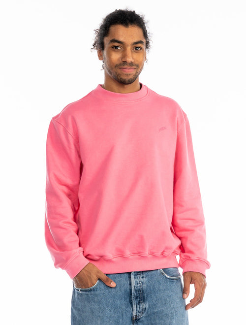 Le Sweatshirt Crewneck Marty® Molleton Bio-Recyclé Rose Intense