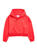 Le Sweatshirt Hoodie Boxy Marty® Molleton Bio-Recyclé Rouge Tomato