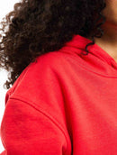 Le Sweatshirt Hoodie Boxy Marty® Molleton Bio-Recyclé Rouge Tomato