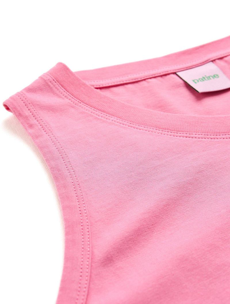 Le Tee-Shirt Débardeur Willie® Jersey Bio-Recyclé Rose Intense