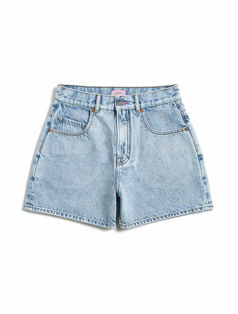 Le Short Brenda Coton Regen-Recyclé Bleu Light