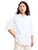 La Chemise Ceo Poppy Popeline De Coton Bio Blanc Extra Blanc