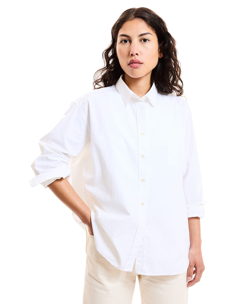 La Chemise Ceo Poppy Popeline De Coton Bio Blanc Extra Blanc