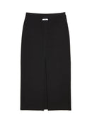 The Long Power Stretch Skirt Black Black Coffee