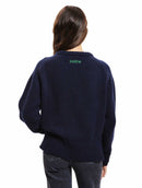 Le Pull Wooly Laine 100% Recyclée Bleu Marine