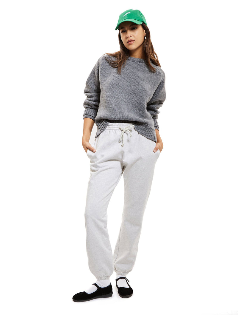 Le Pull Wooly Laine 100% Recyclée Gris Manhattan