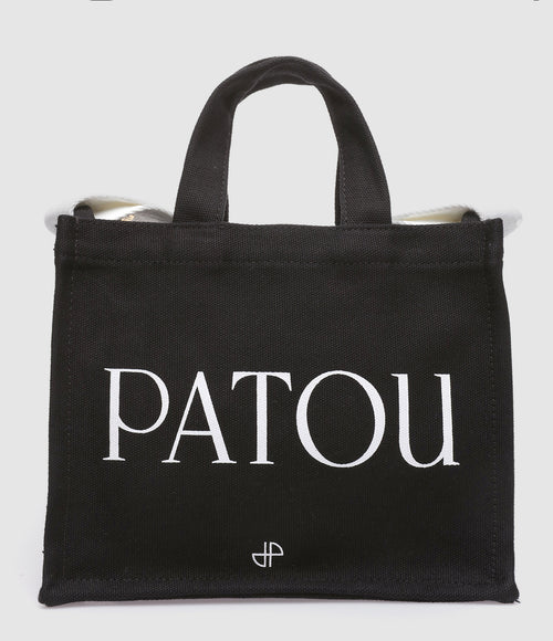 Patou - Sac Tote Bag Petit Logo Patou Noir - Femme