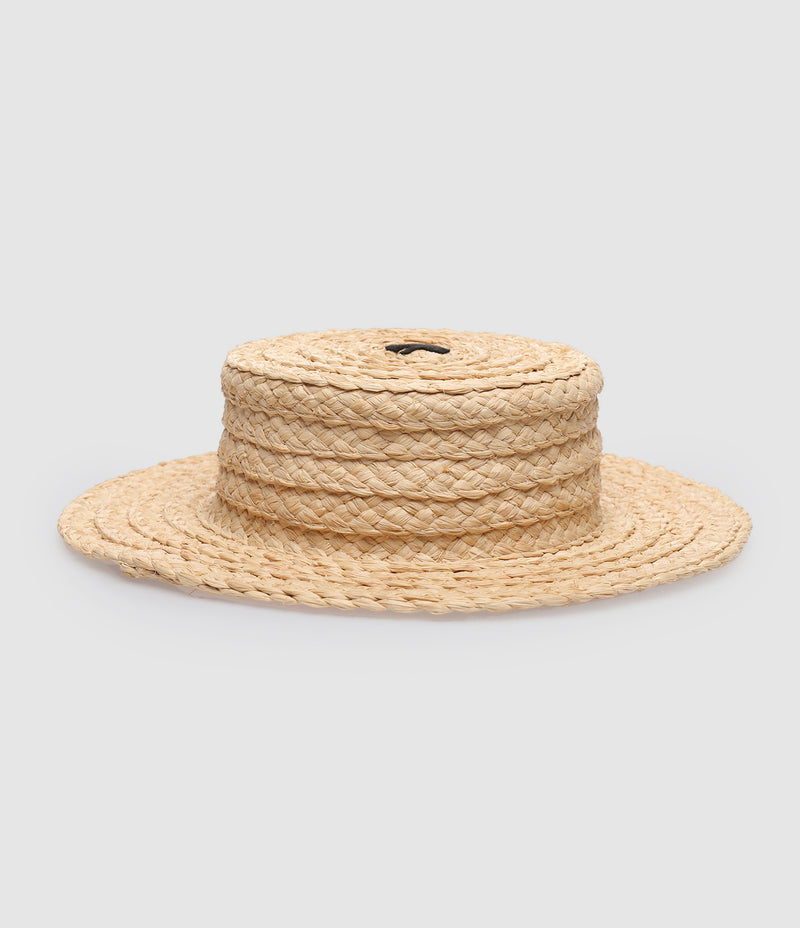 Patou - Chapeau Cannotier Raffia Vanille - Femme
