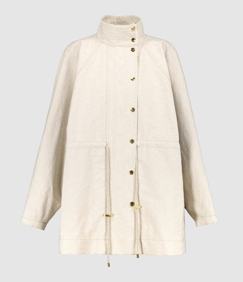 Patou - Parka Painter Jacquard Beige Médaillon - Femme