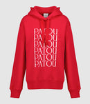 Patou - Sweatshirt Hoodie Patou Rouge Blanc - Femme