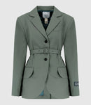 Patou - Veste Oversize Belted Laine Vert - Femme