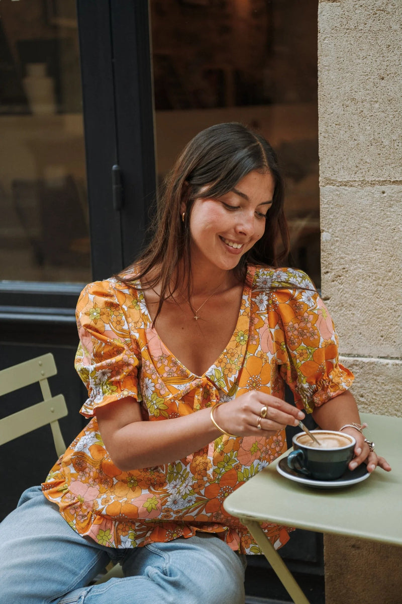 Patrón superior con volantes - Pauline