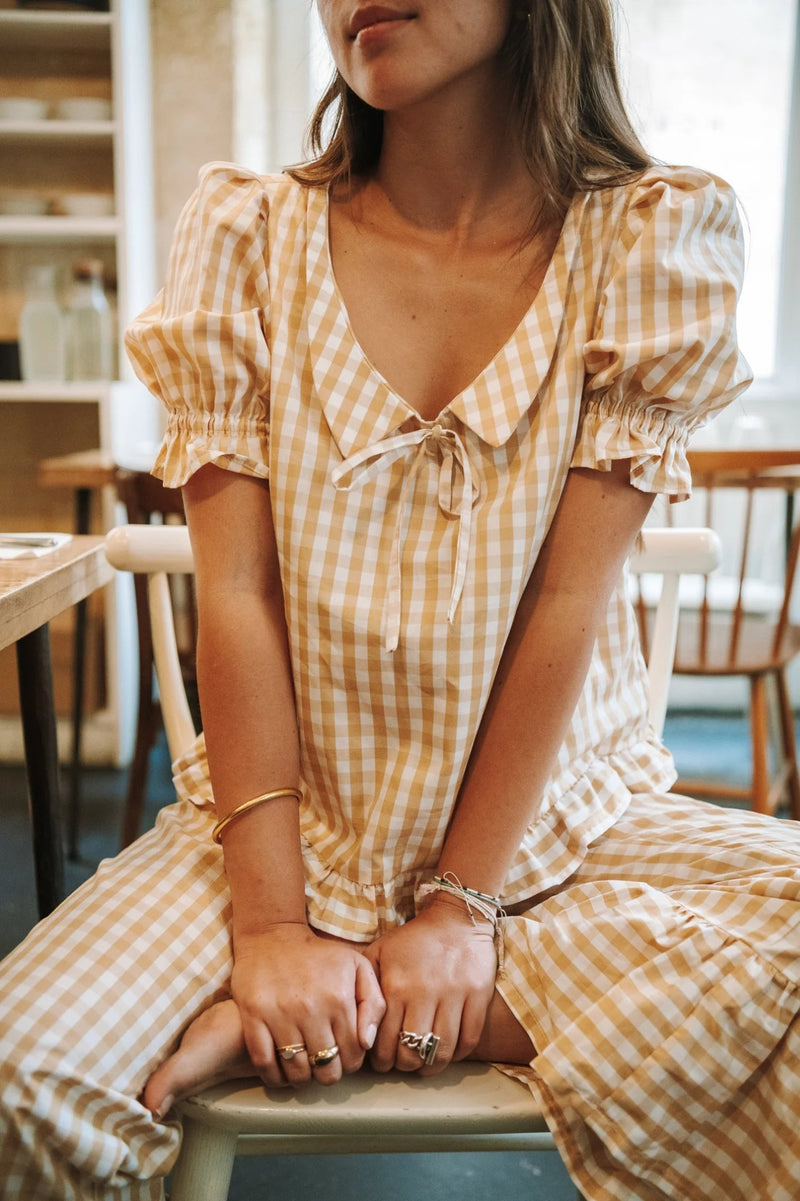 Patrón superior con volantes - Pauline