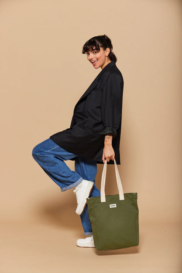 Bolso shopper Paul - Verde oliva