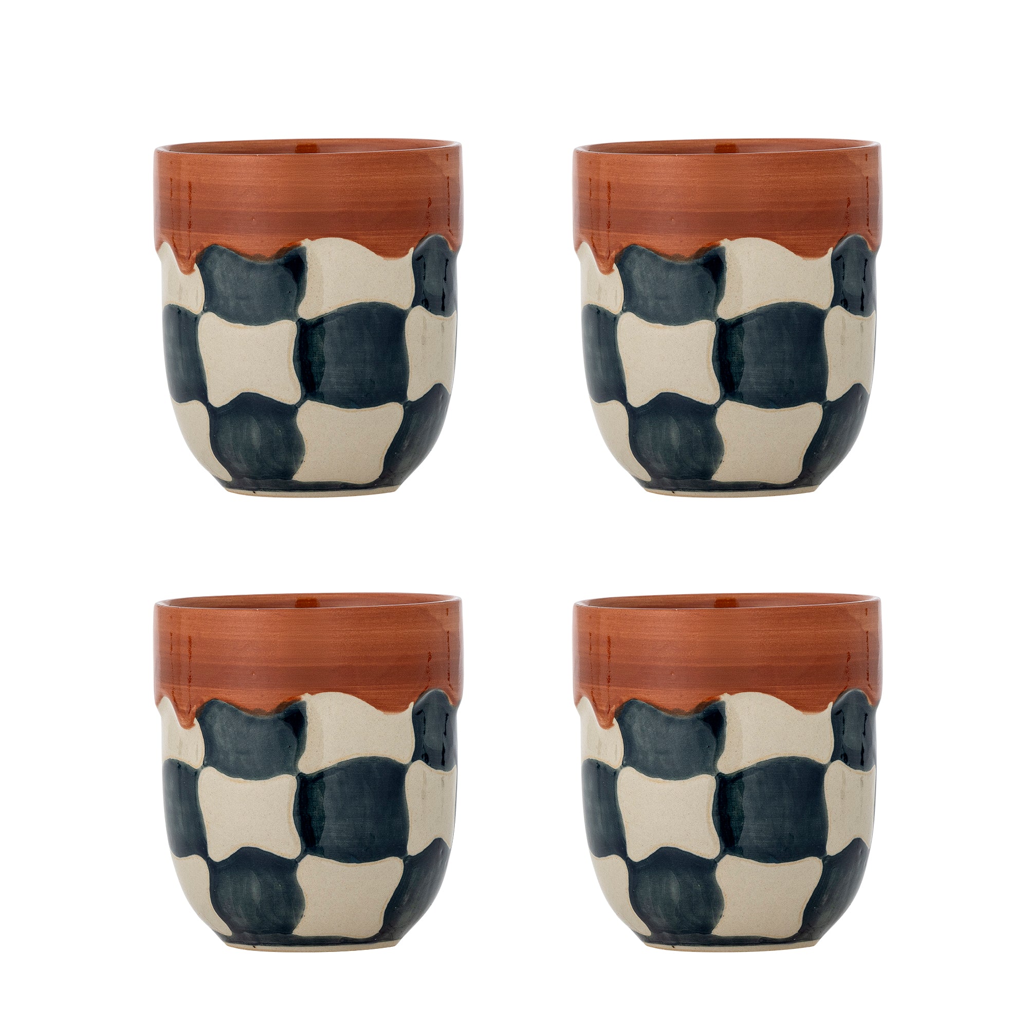 Check - Tasse - Multicolore - Grès