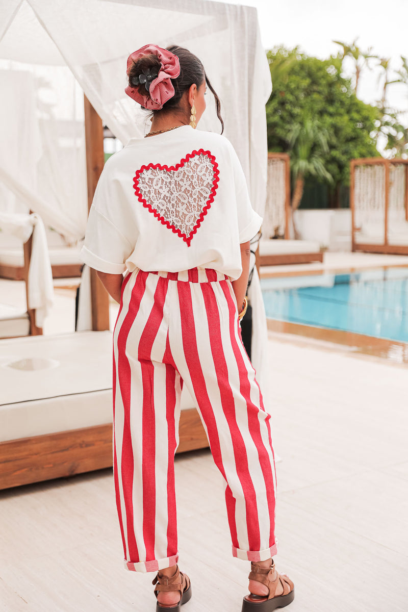 PAX Écru - T-Shirt Coeur
