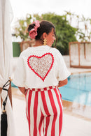 PAX Écru - T-Shirt Coeur