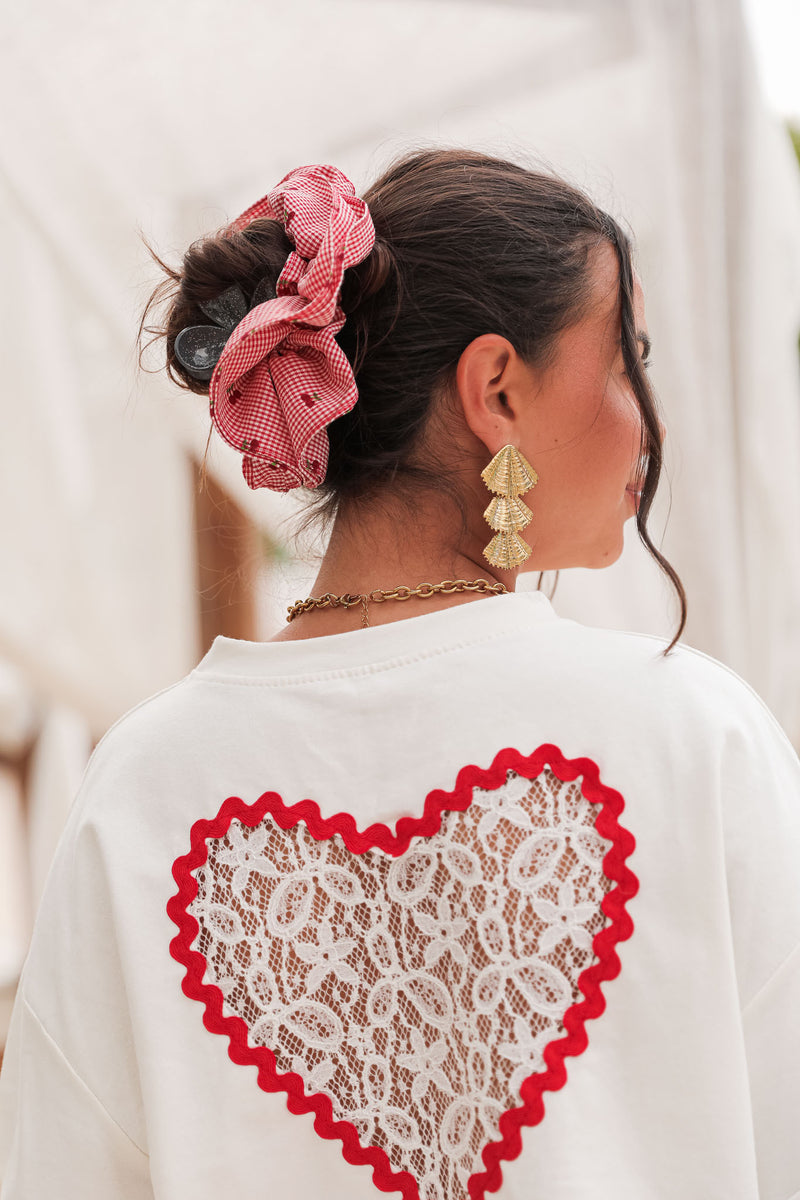PAX Écru - T-Shirt Coeur