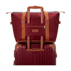 Set of 3 Suitcases + 2 Bags Pierre Cardin Berlin - Dark Red