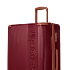 Set of 3 Suitcases + 2 Bags Pierre Cardin Berlin - Dark Red