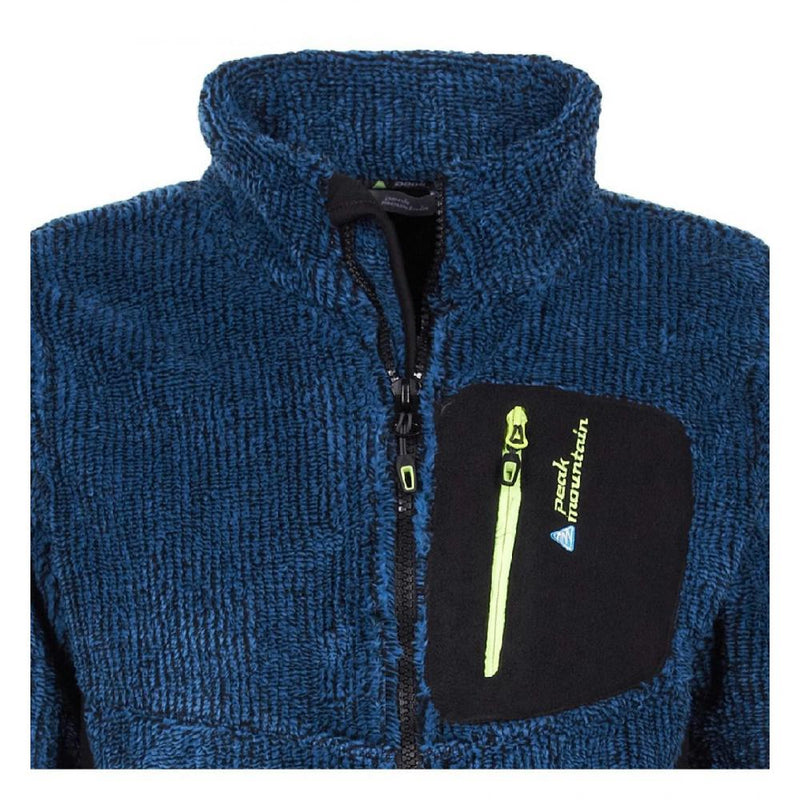 Blouson Polaire Peak Mountain - Bleu