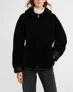 Claudie Pierlot - Peau Lainée - Falga - Noir