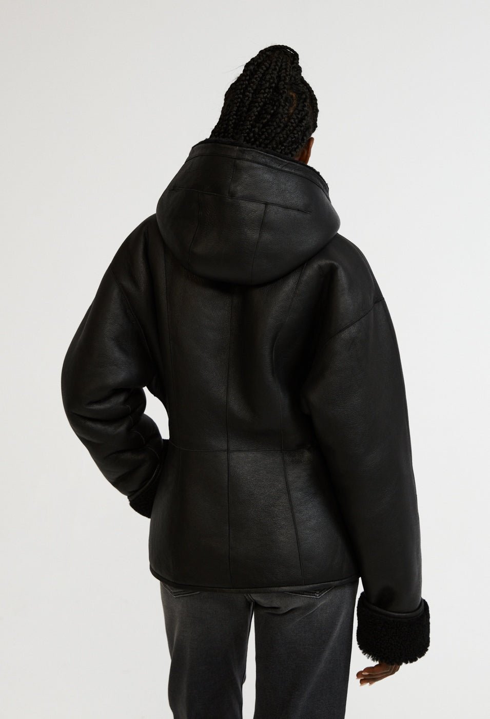 Claudie Pierlot - Peau Lainée - Falga - Noir