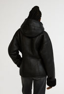 Claudie Pierlot - Peau Lainée - Falga - Noir
