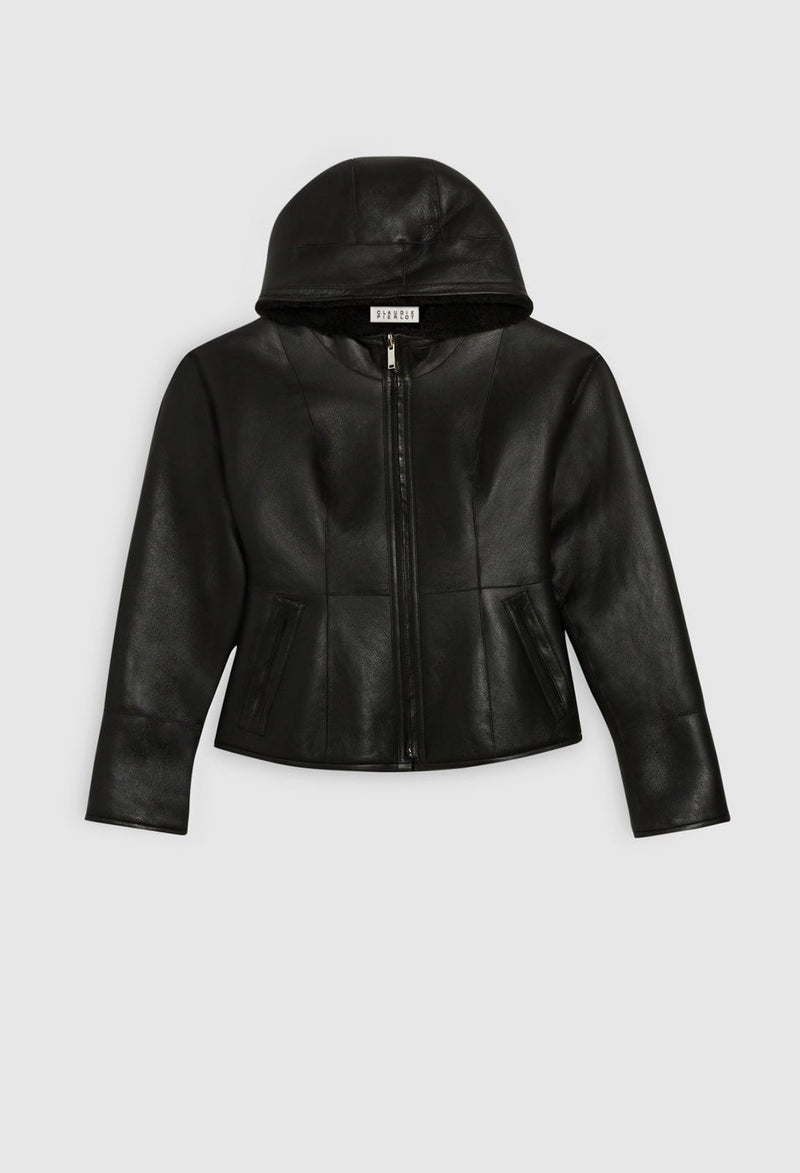 Claudie Pierlot - Peau Lainée - Falga - Noir