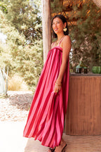 PEGGY Fucsia - Abito in seta