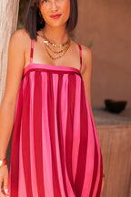 PEGGY Fucsia - Abito in seta