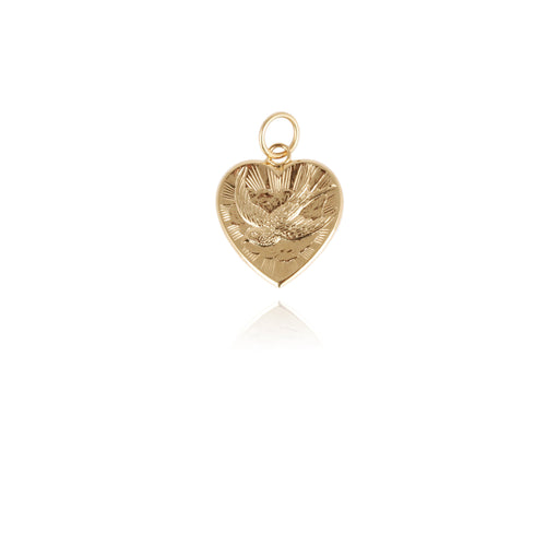 Pendentif Coeur Hirondelle