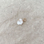 Pendentif Perle Irrégulière - Blanc