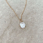 Pendentif Perle Irrégulière - Blanc