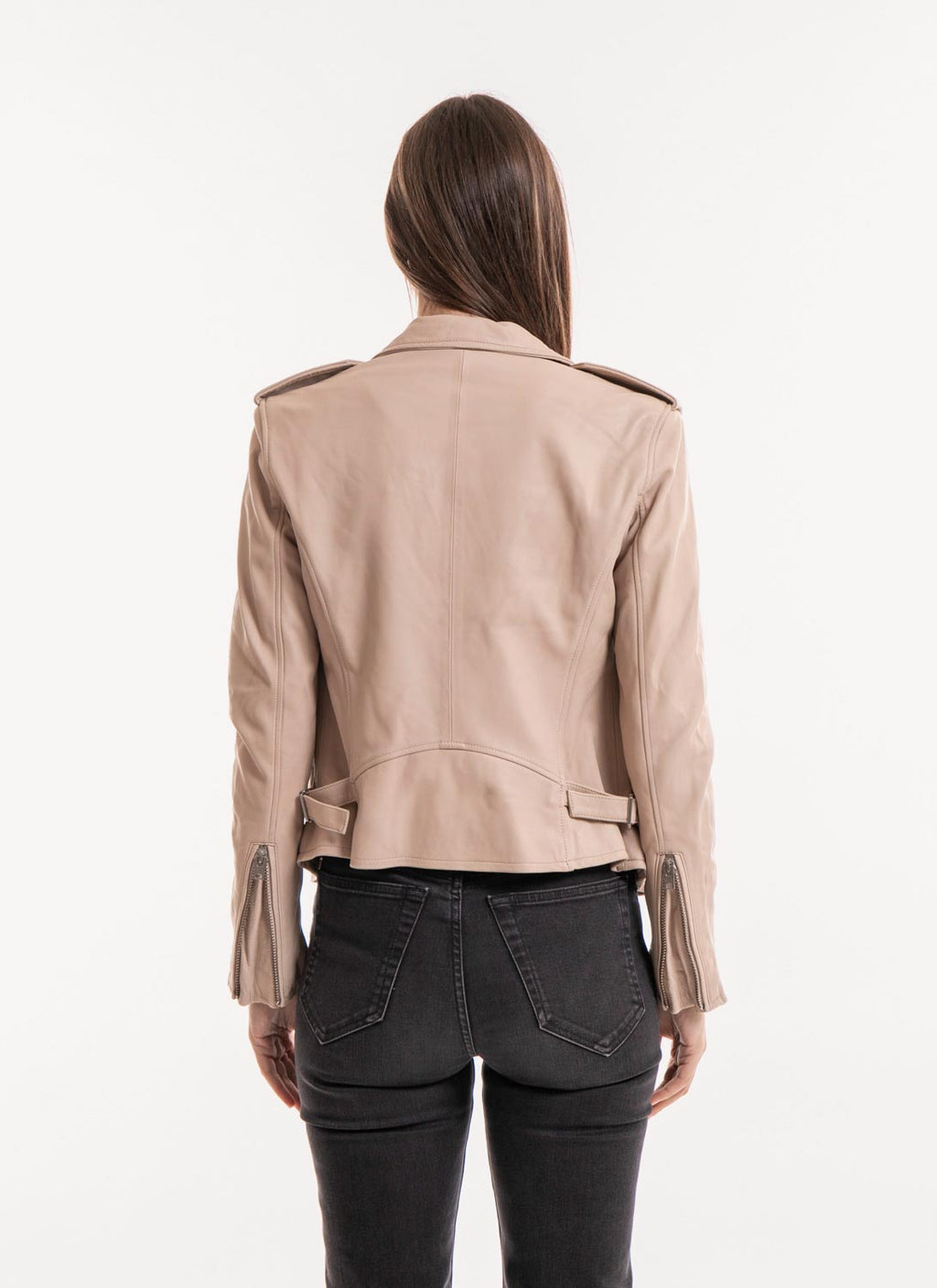 Iro - Newhan Leather Jacket - Beige - Women