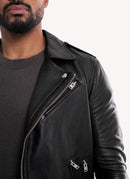 Iro - Veste En Cuir Aronel - Black - Homme