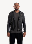 Iro - Veste En Cuir Aronel - Black - Homme