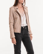 Iro - Newhan Leather Jacket - Beige - Women