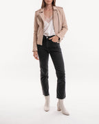 Iro - Newhan Leather Jacket - Beige - Women