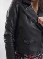 Iro - Chaqueta De Cuero Ashville - Black Black - Mujer