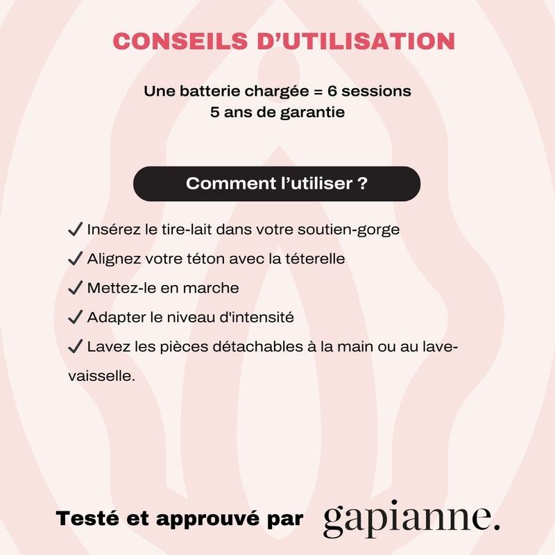 Le Tire-lait portatif et discret - Perifit Pump-Gapianne