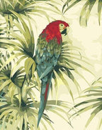 Peinture Par Numéros - Perroquet Et Plante Verte