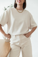 PETER Beige - T-Shirt Oversize