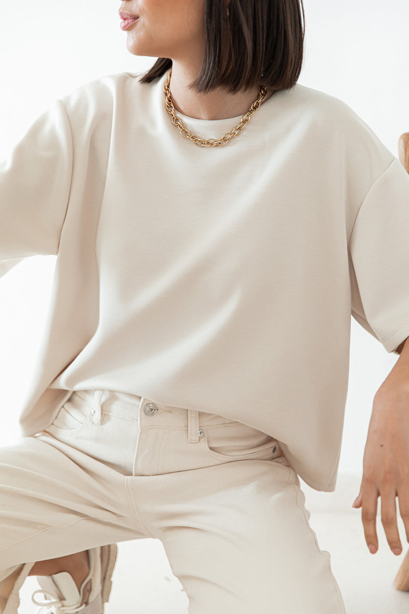 PETER Beige - T-Shirt Oversize