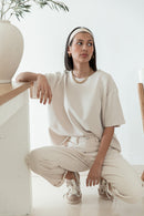 PETER Beige - T-Shirt Oversize