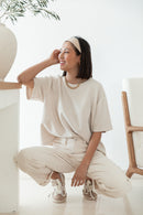 PETER Beige - T-Shirt Oversize
