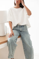 PETER Blanc - T-Shirt Oversize