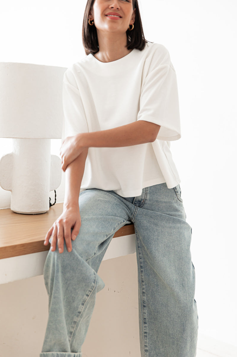 PETER Blanc - T-Shirt Oversize
