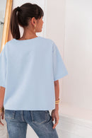PETER Bleu Ciel - T-Shirt Oversize